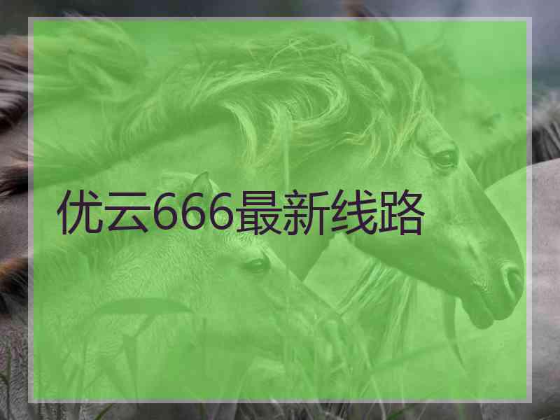 优云666最新线路