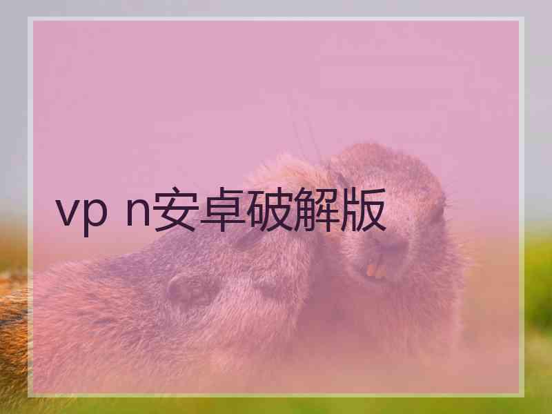 vp n安卓破解版