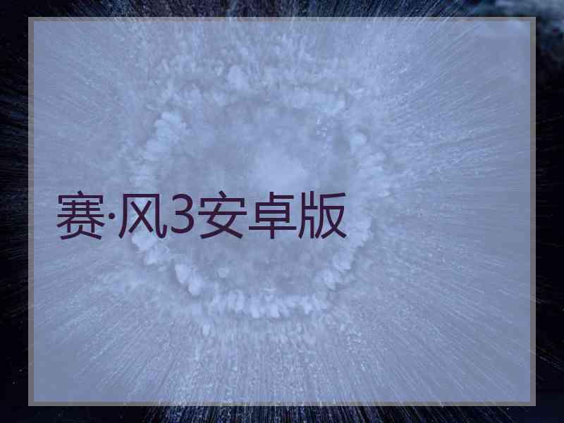 赛·风3安卓版