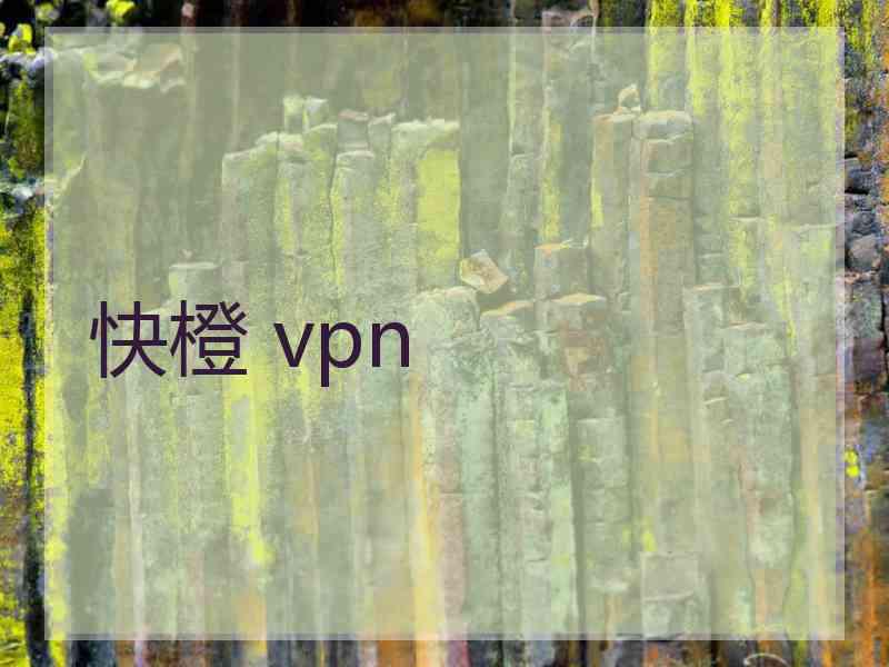 快橙 vpn