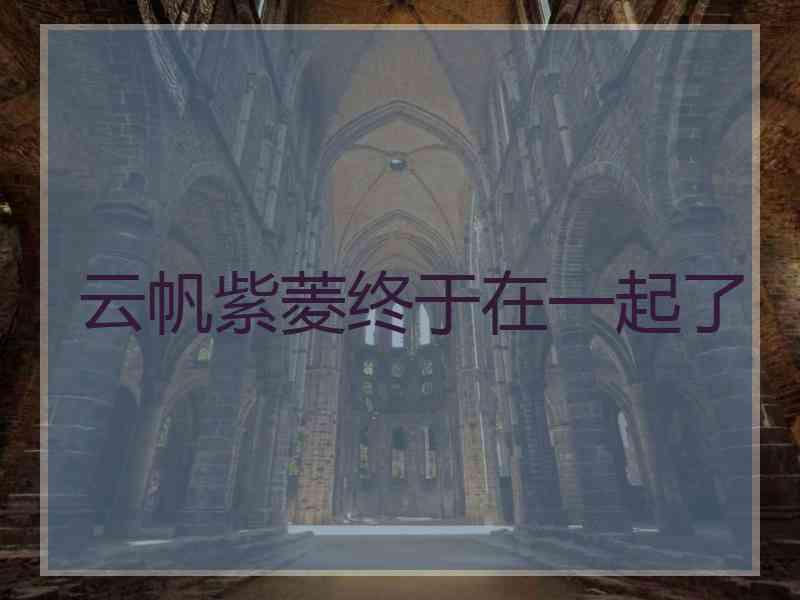 云帆紫菱终于在一起了