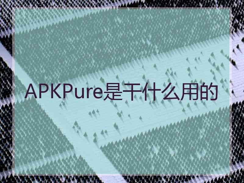 APKPure是干什么用的