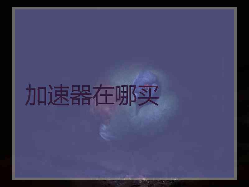 加速器在哪买