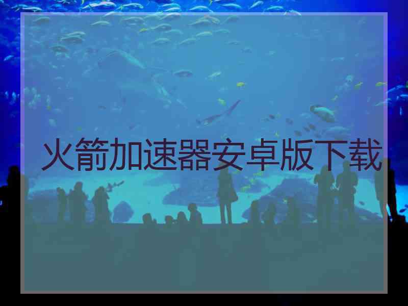 火箭加速器安卓版下载