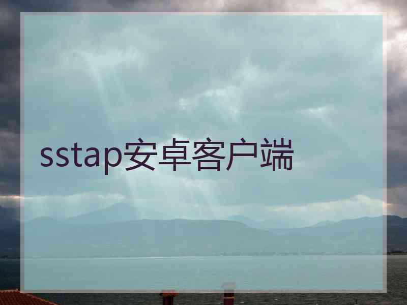 sstap安卓客户端