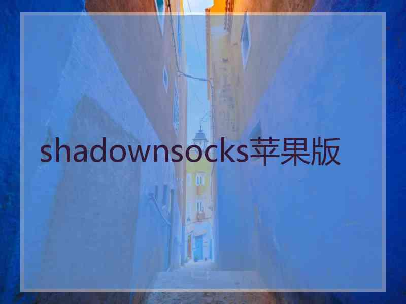 shadownsocks苹果版