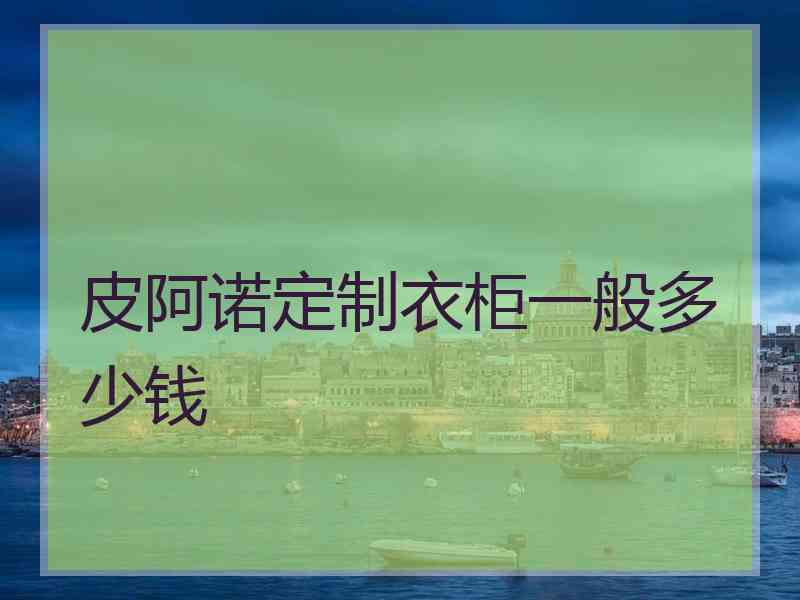 皮阿诺定制衣柜一般多少钱
