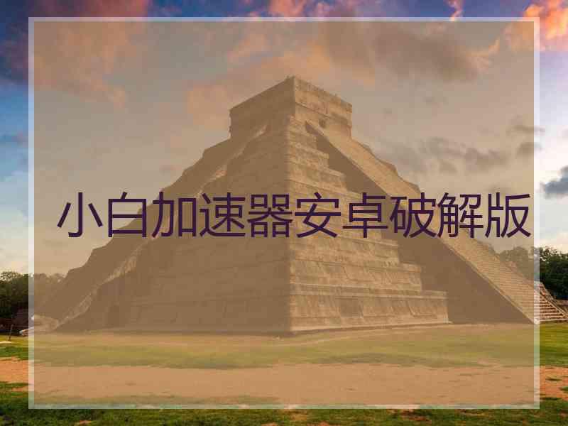 小白加速器安卓破解版