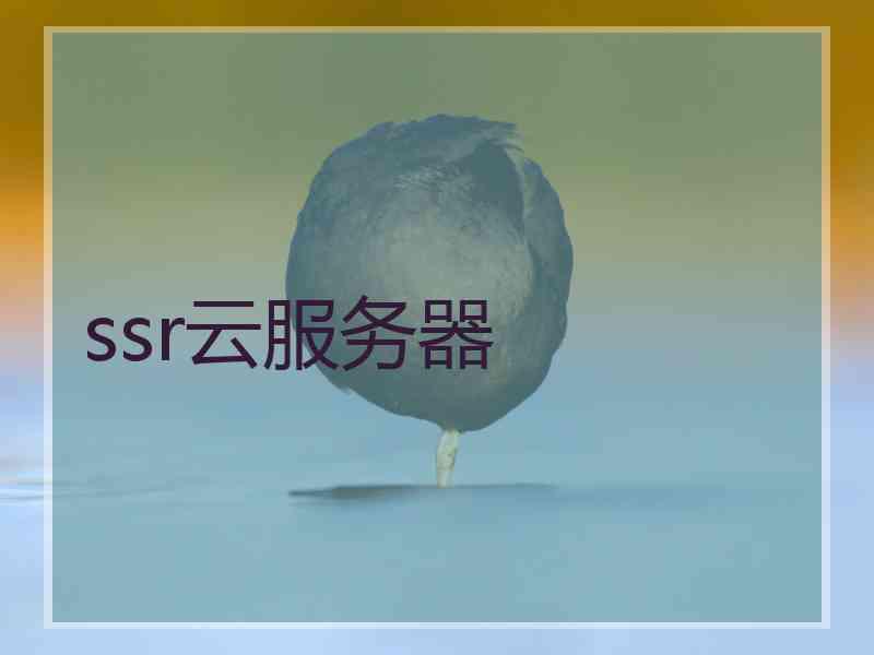 ssr云服务器
