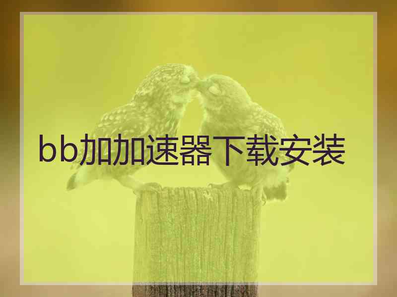 bb加加速器下载安装