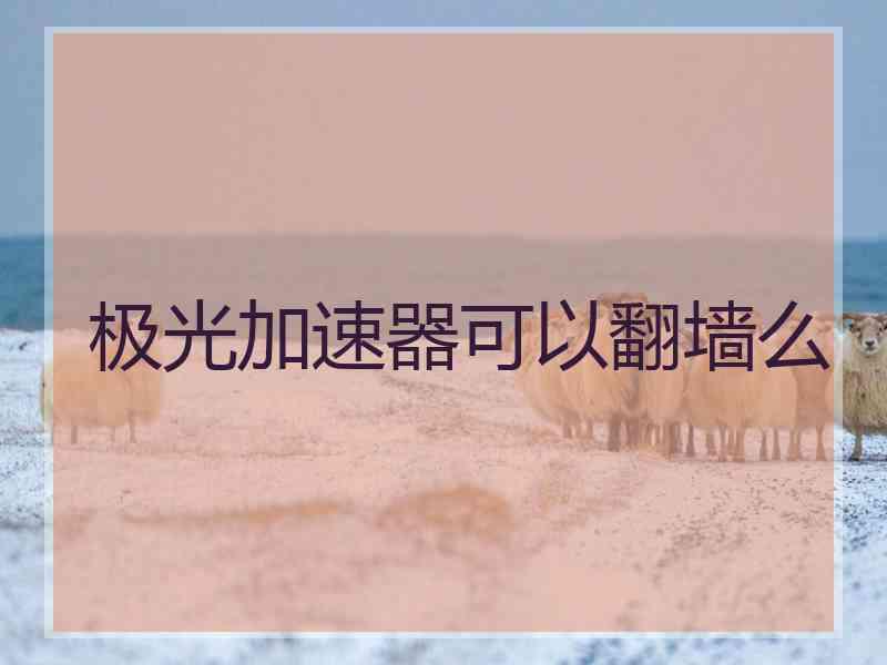极光加速器可以翻墙么