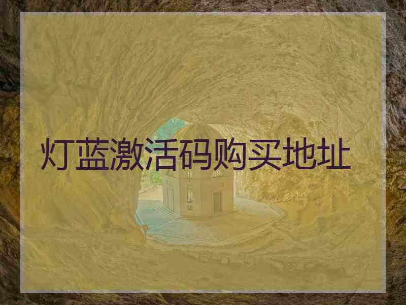 灯蓝激活码购买地址