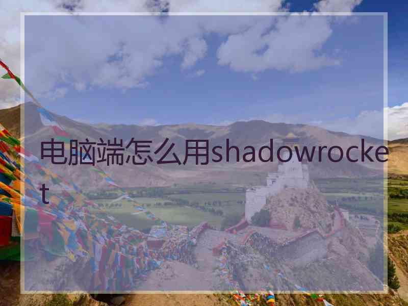 电脑端怎么用shadowrocket