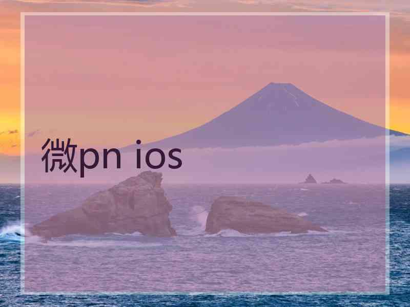 微pn ios