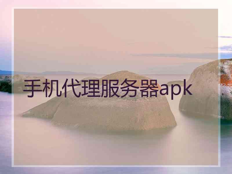 手机代理服务器apk