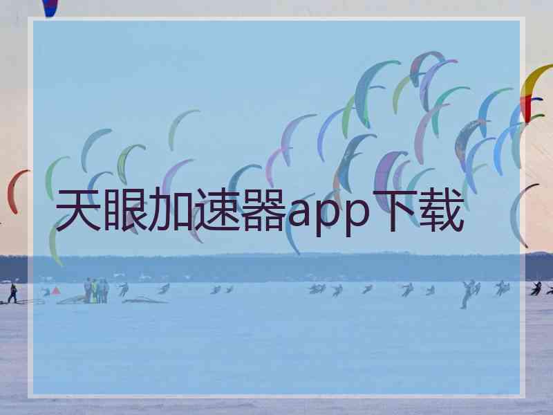 天眼加速器app下载