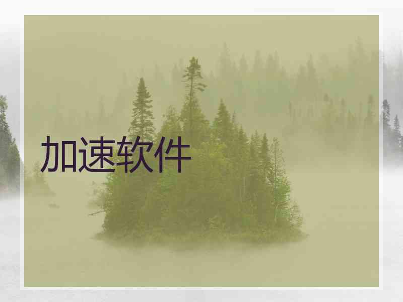 加速软件
