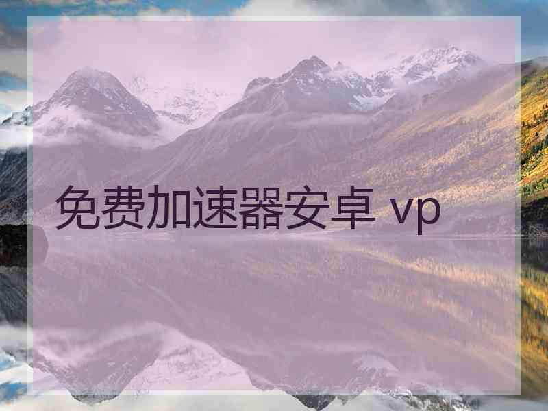 免费加速器安卓 vp