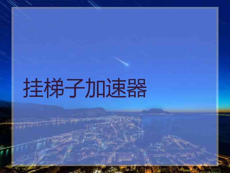 挂梯子加速器