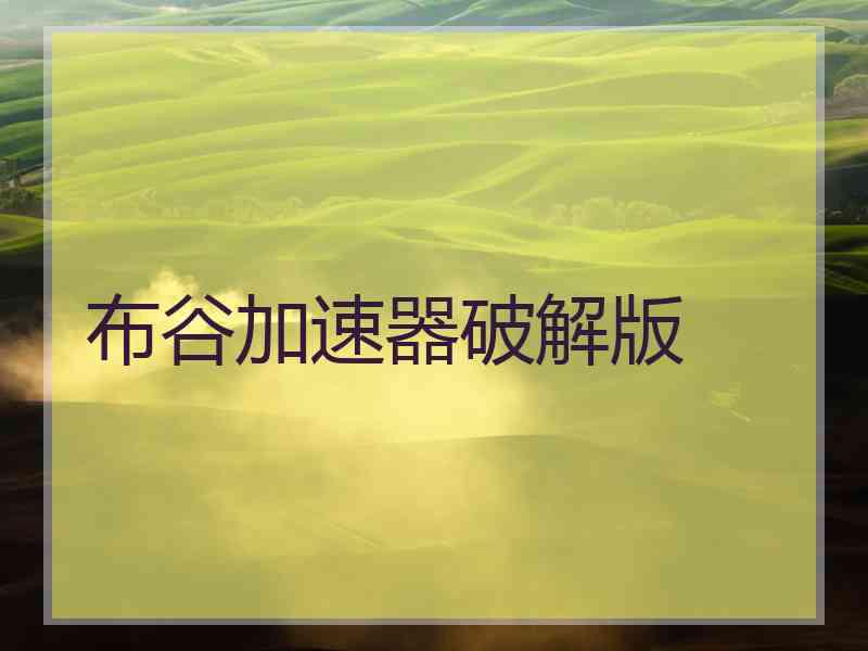 布谷加速器破解版